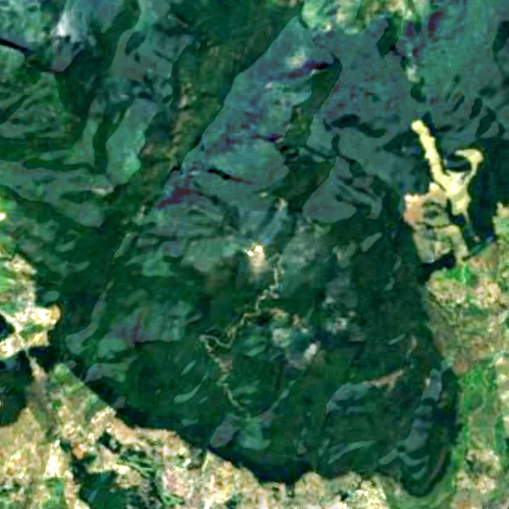 Pidurutalagala von oben gesehen (Sentinel-2)