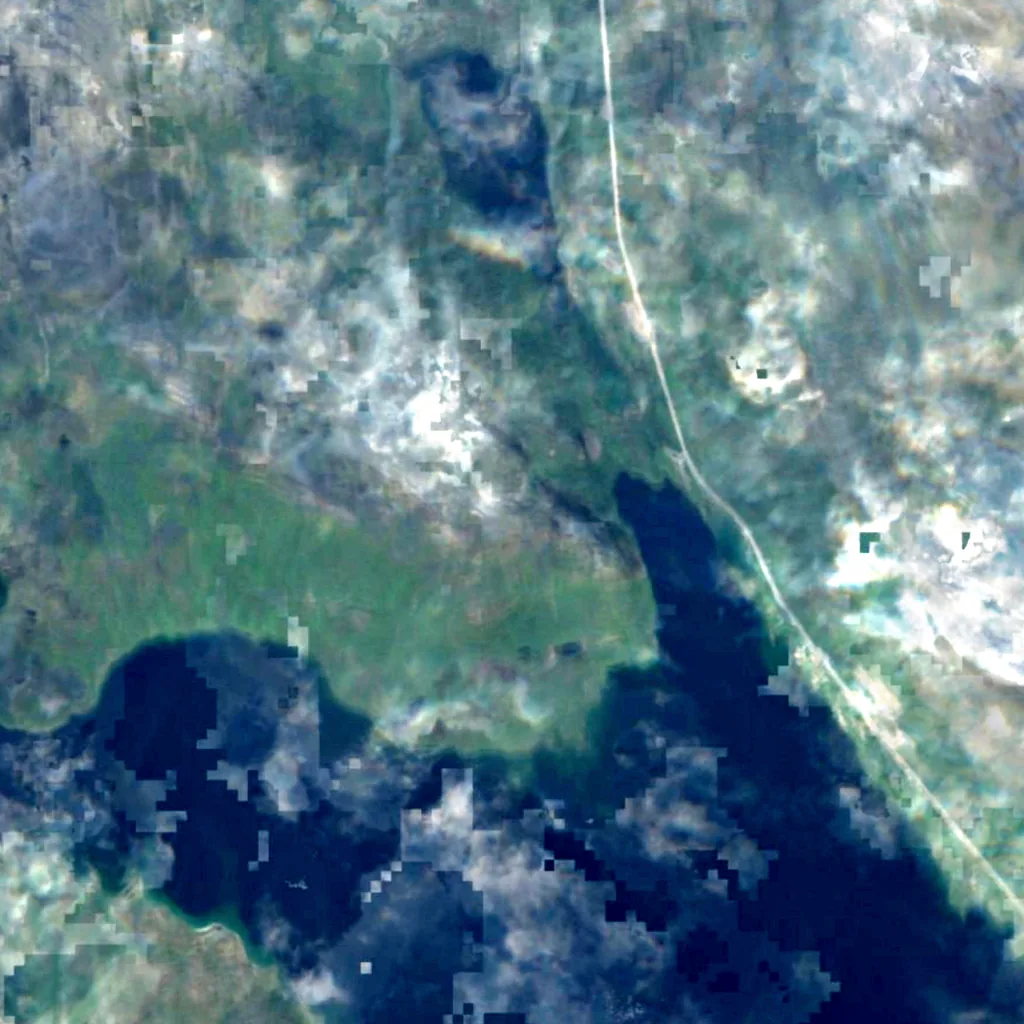 Pikku Malla van boven gezien (Sentinel-2)