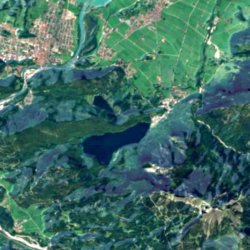 Pindarplatz seen from above (Sentinel-2)
