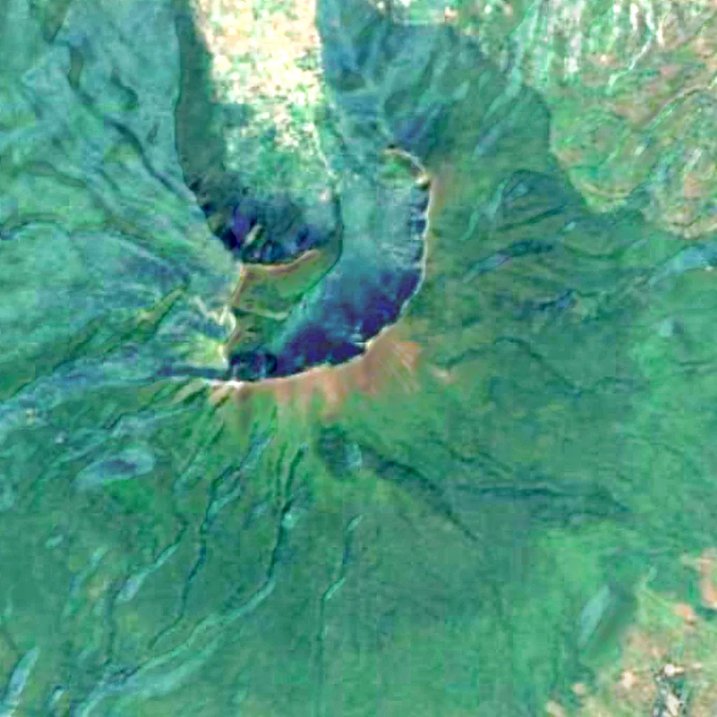 Popa Hill seen from above (Sentinel-2)