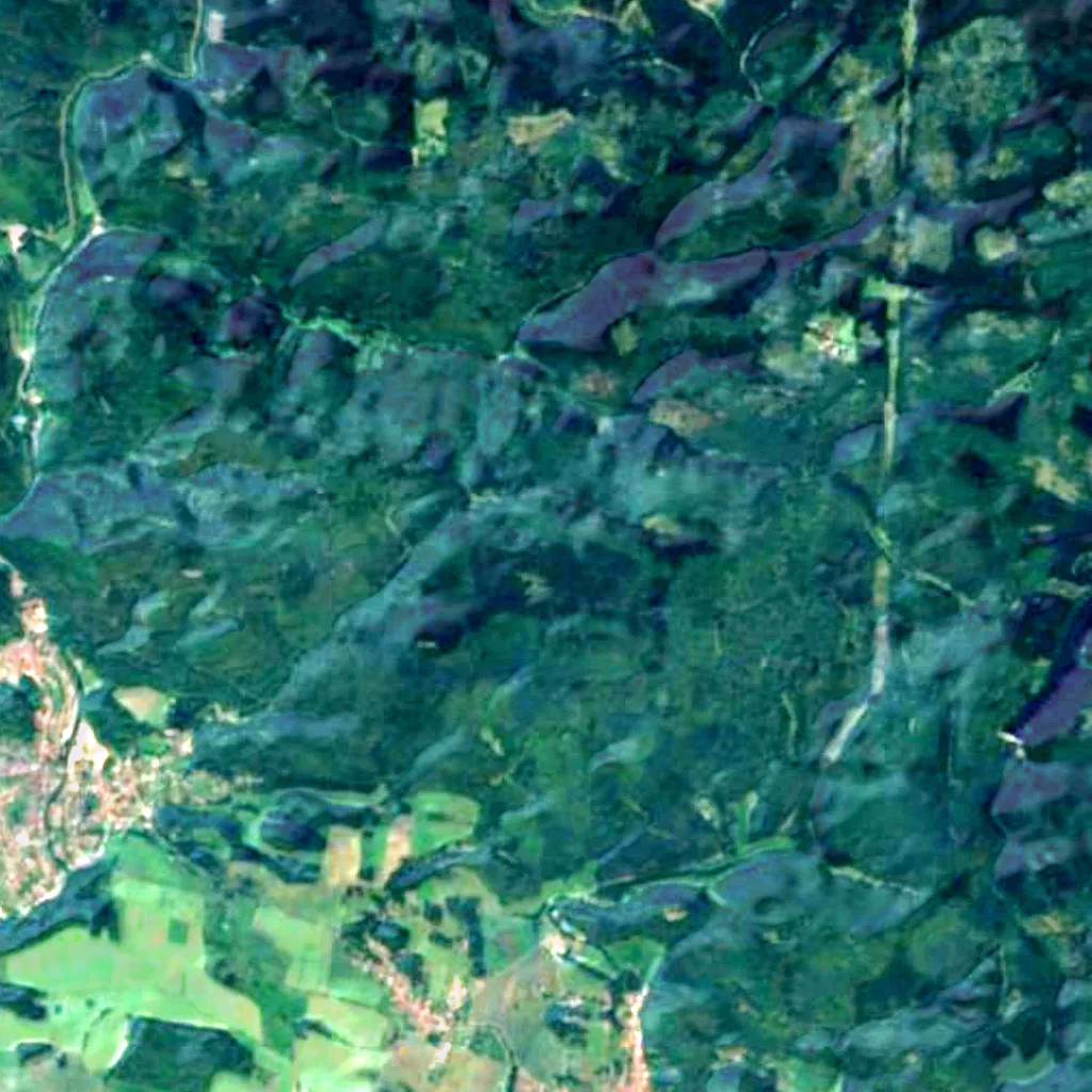 Poppenberg Observation Tower visto dall'alto (Sentinel-2)