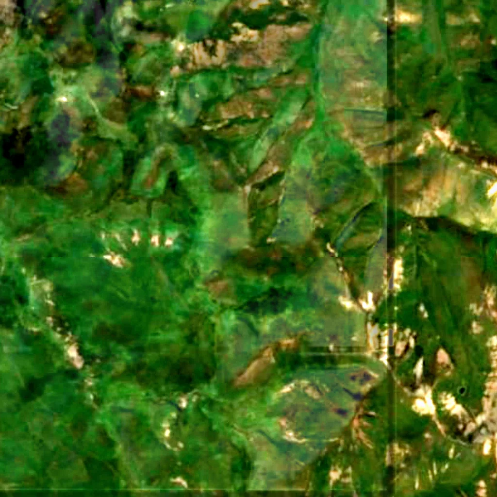 Porak van boven gezien (Sentinel-2)