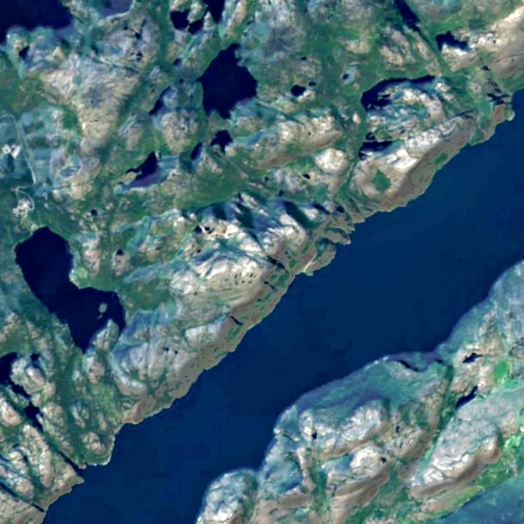 Preikestolen seen from above (Sentinel-2)