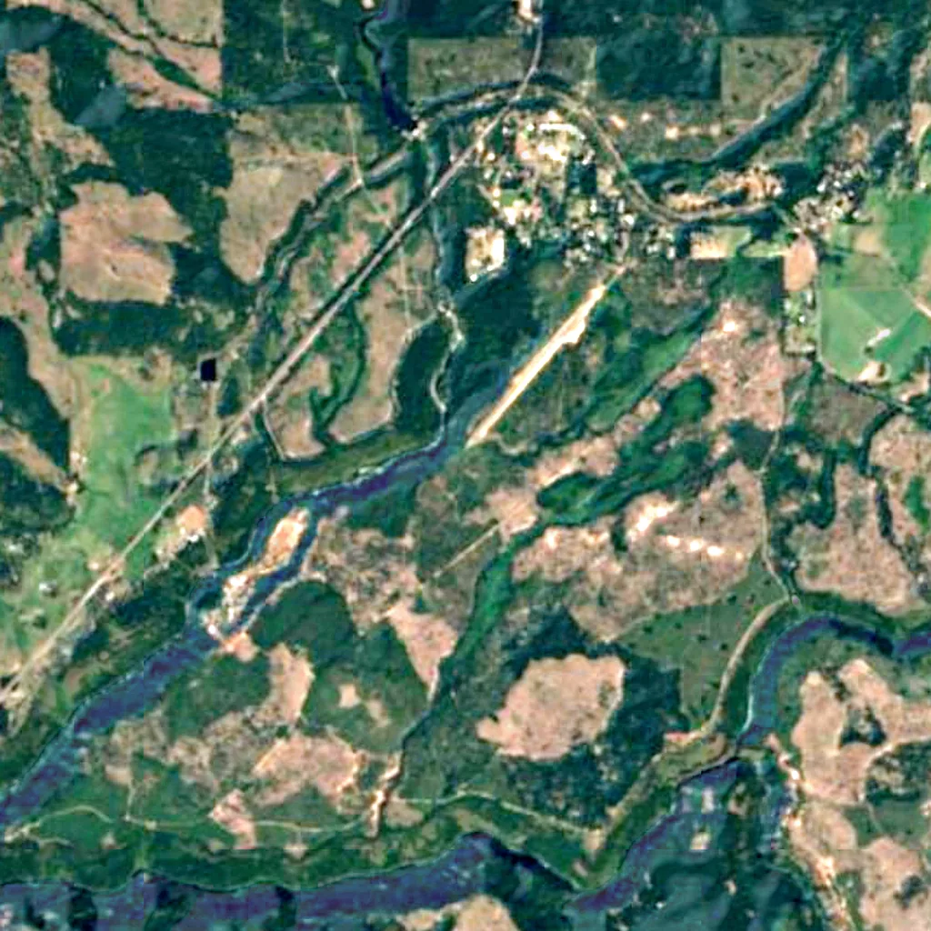 Prospect State Scenic Viewpoint van boven gezien (Sentinel-2)