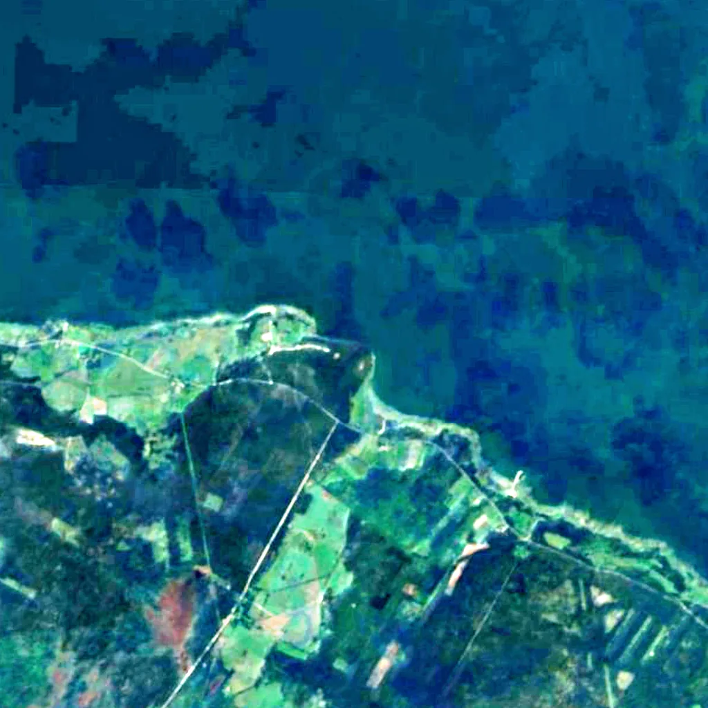 Pulli Cliff von oben gesehen (Sentinel-2)