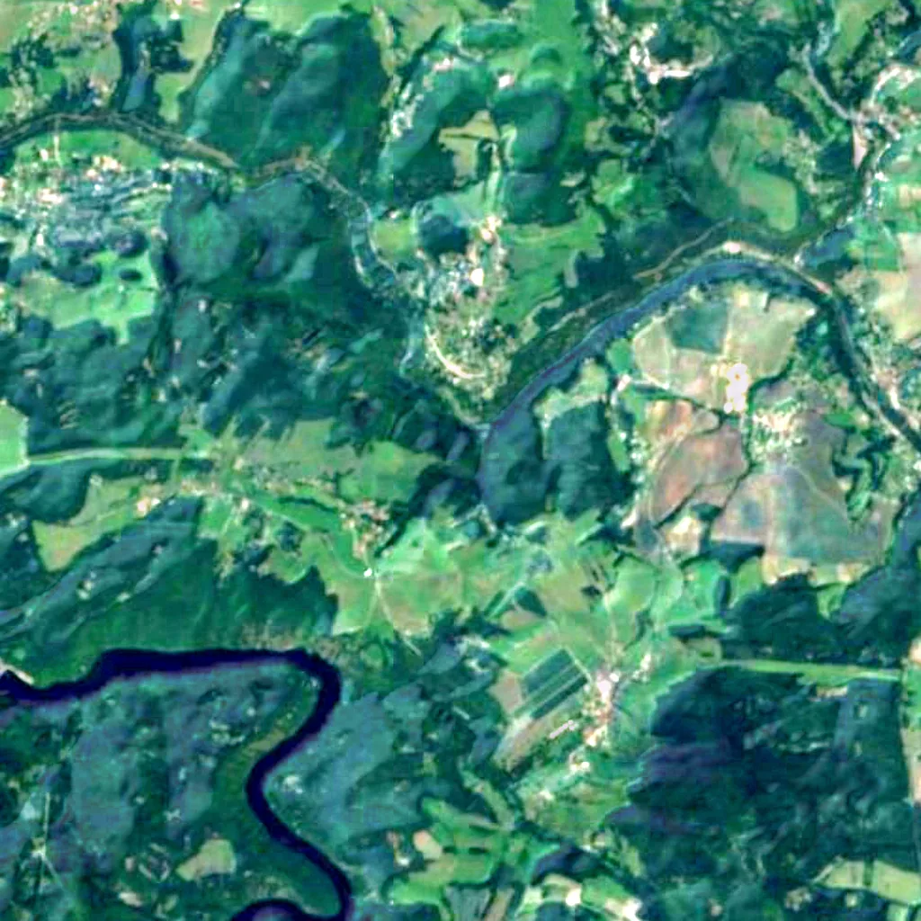 Raisova vyhlídka seen from above (Sentinel-2)