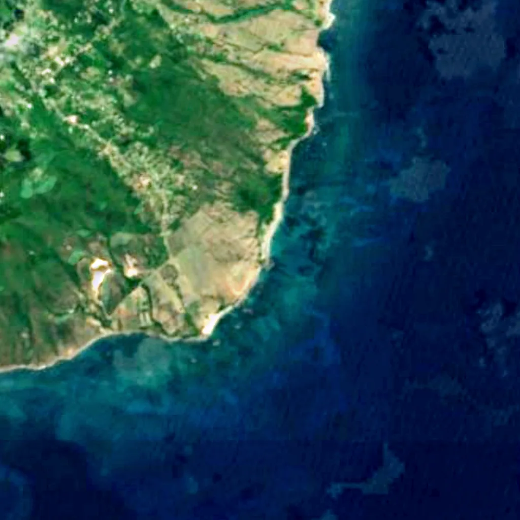 Red Cliff seen from above (Sentinel-2)