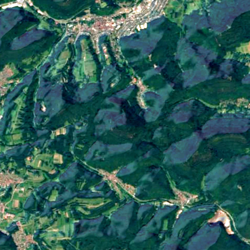 Rehberg tower seen from above (Sentinel-2)