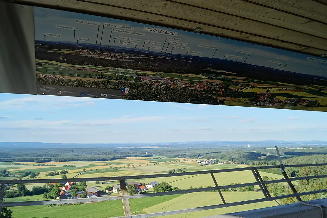 Aussicht vom Aussichtsturm Rödlas