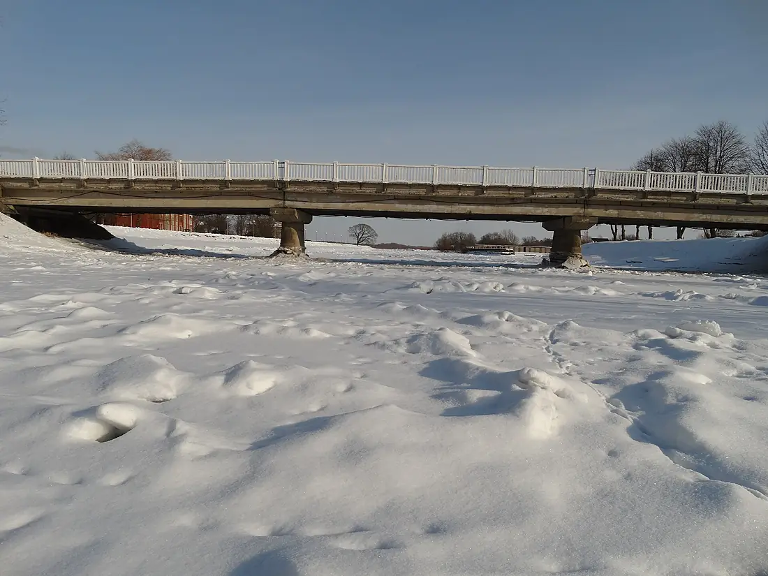 Rusnė žiemą. Pakalnė