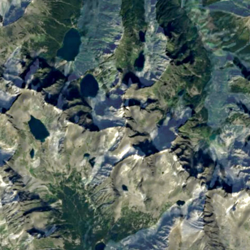 Rysy von oben gesehen (Sentinel-2)