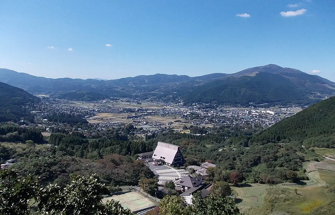 Panorama view of Yufuin