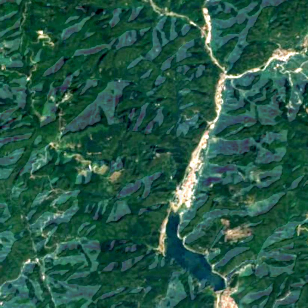 Shilinxia seen from above (Sentinel-2)