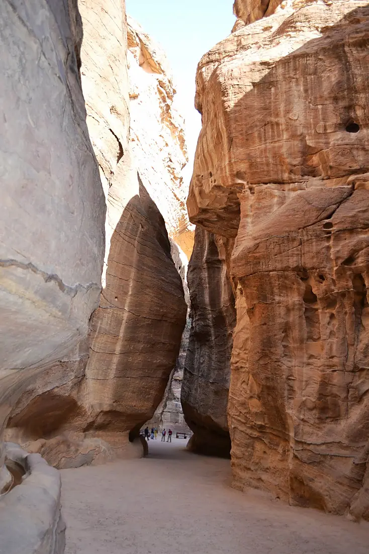 05a Petra Monastery Trail - The Siq in Petra - panoramio