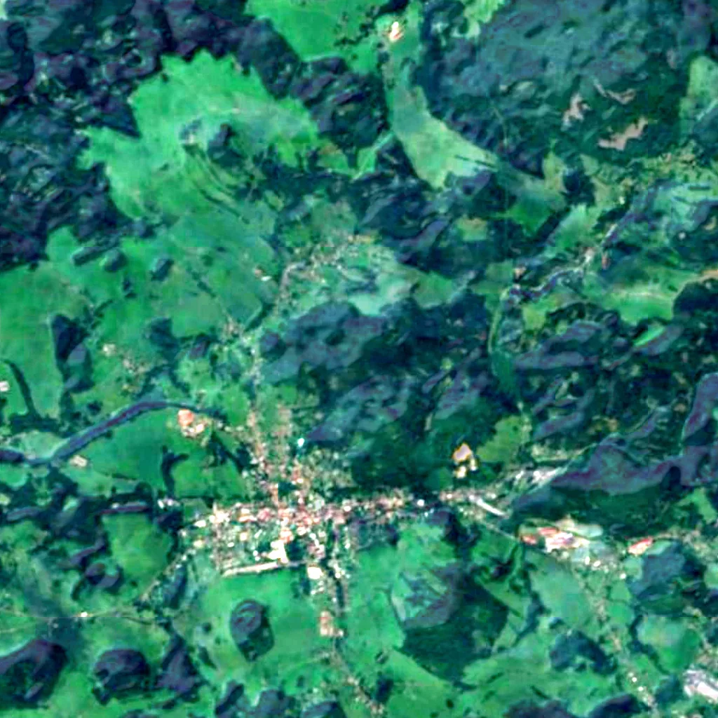 Skalní vyhlídka Ponorka seen from above (Sentinel-2)