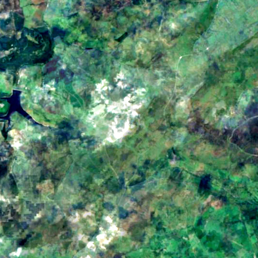 Snaefell seen from above (Sentinel-2)