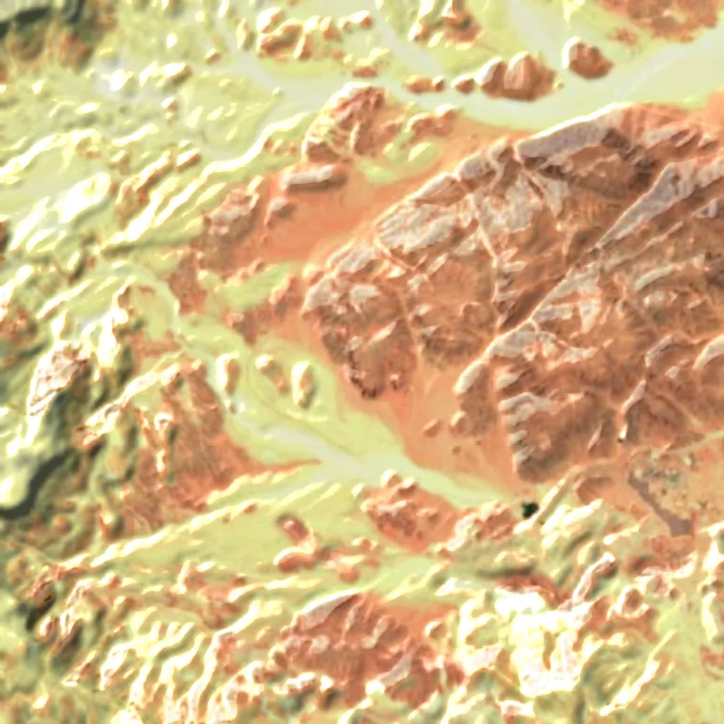 Solomon's Pillars seen from above (Sentinel-2)
