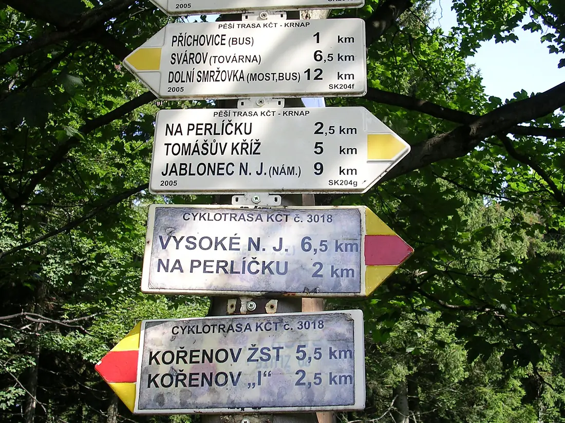 Chata Hvězda, rozcestník