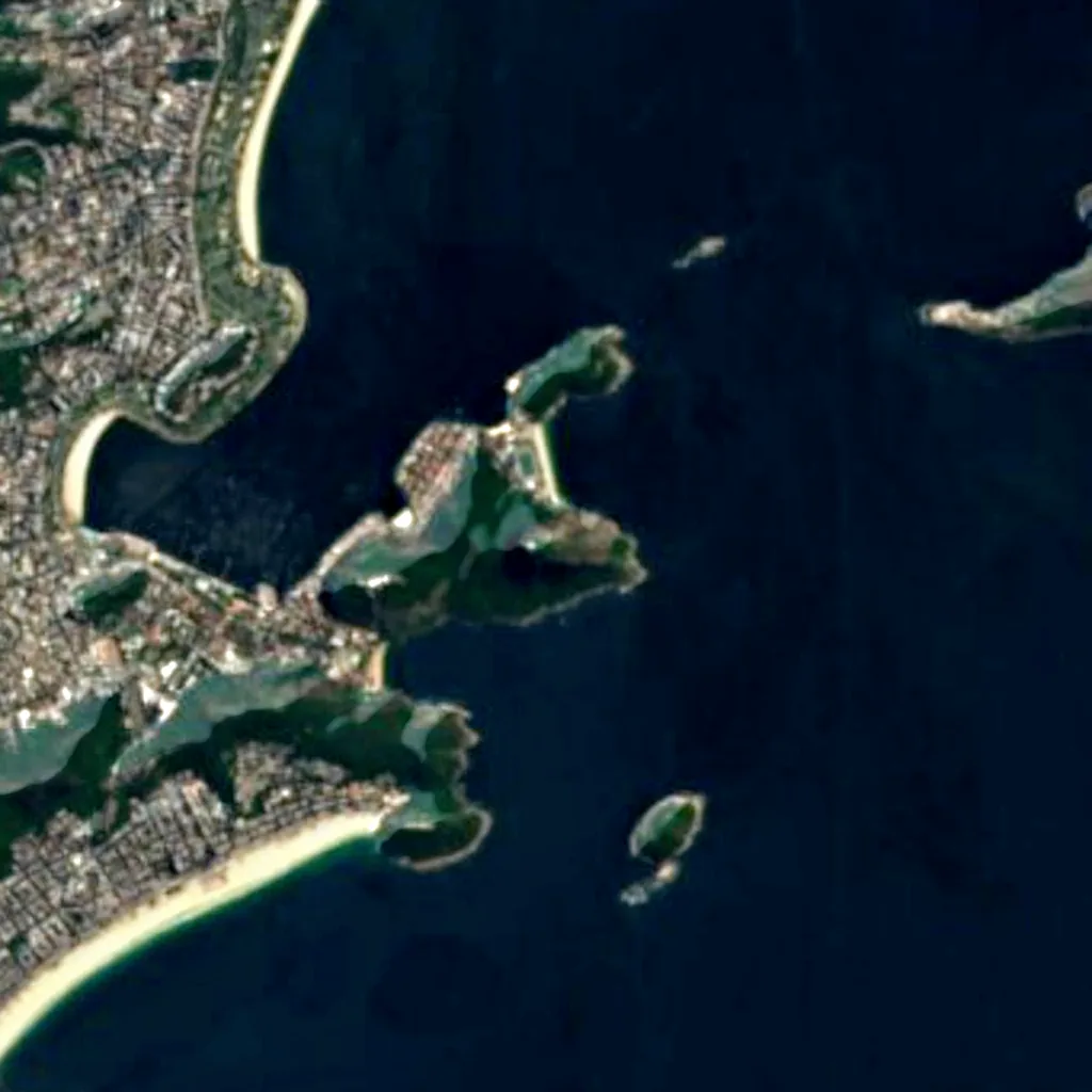 Sugarloaf Mountain seen from above (Sentinel-2)