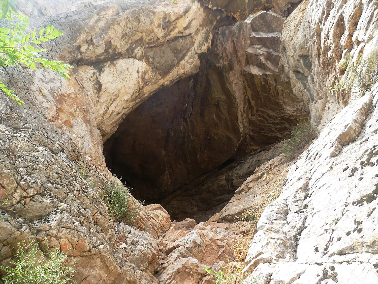 Cave on Sulaiman Too mountain Kyrgyzstan