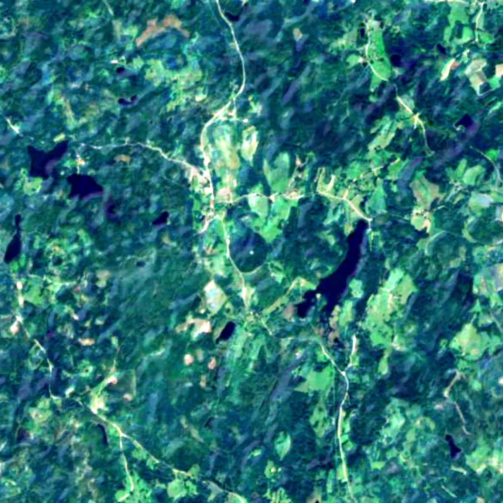 Suur Munamägi seen from above (Sentinel-2)