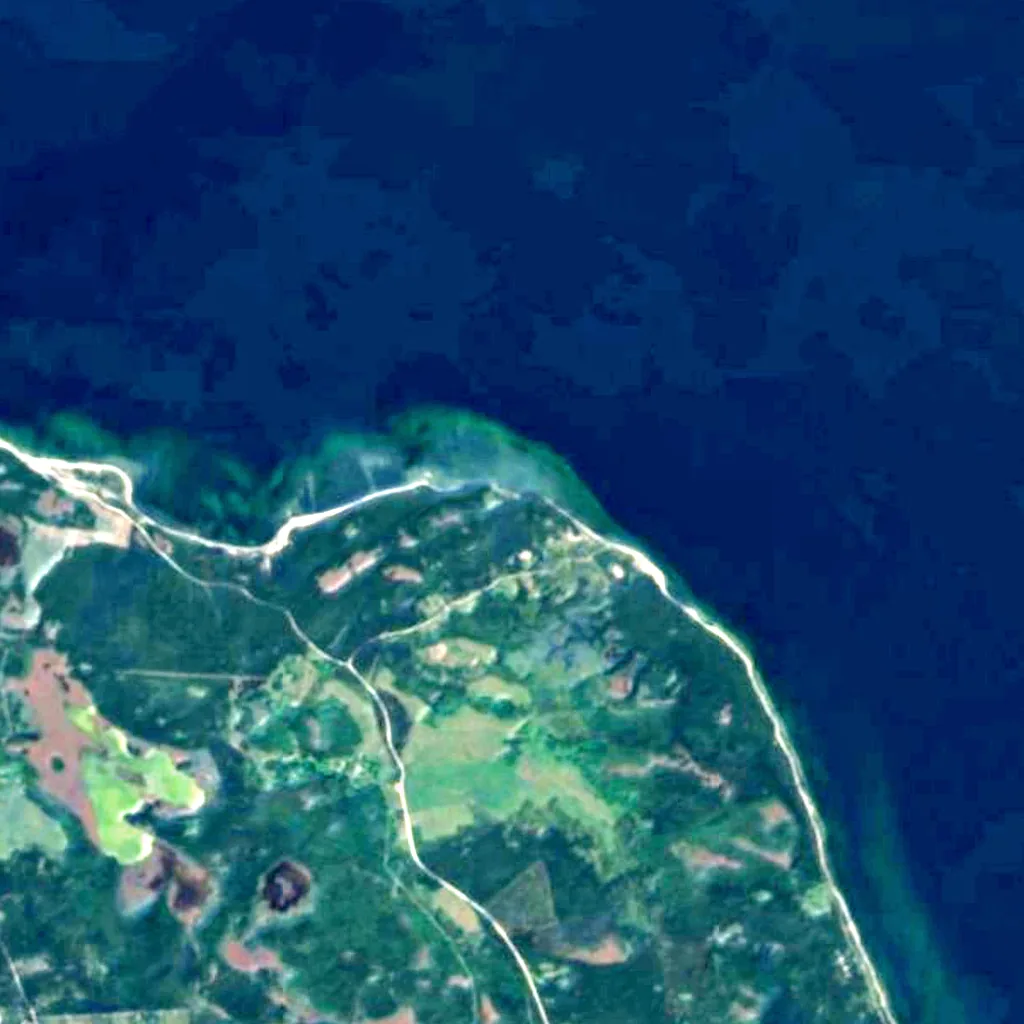 Suuriku Cliff seen from above (Sentinel-2)