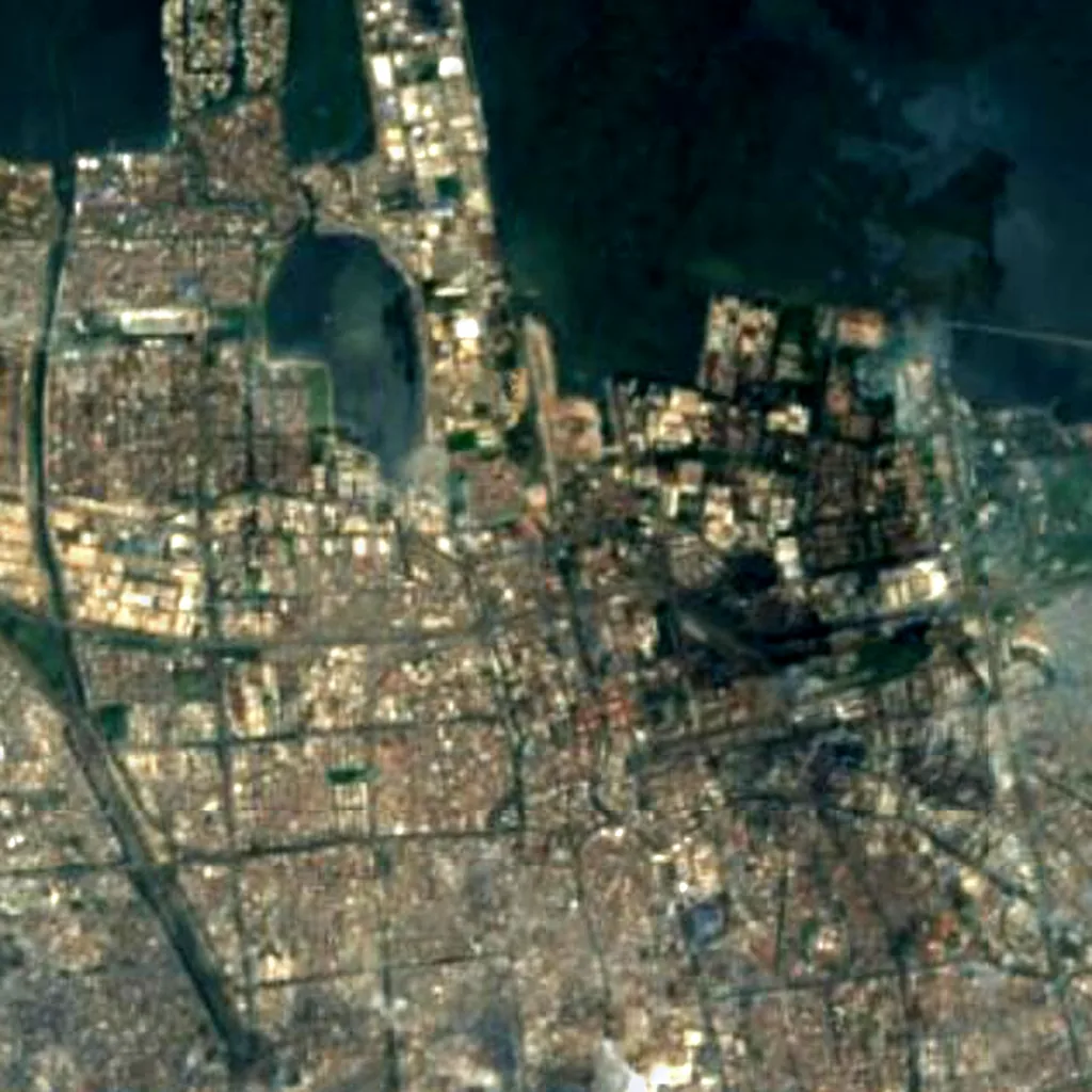 Syahbandar Tower seen from above (Sentinel-2)