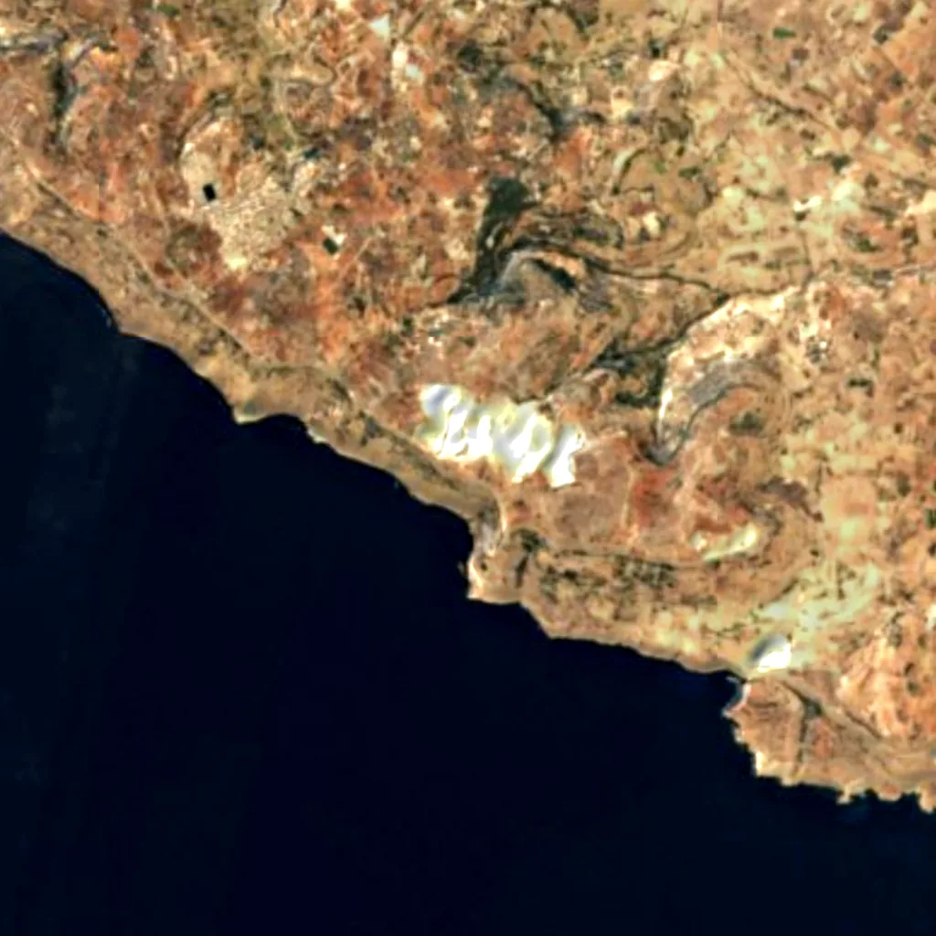 Ta' Dmejrek seen from above (Sentinel-2)