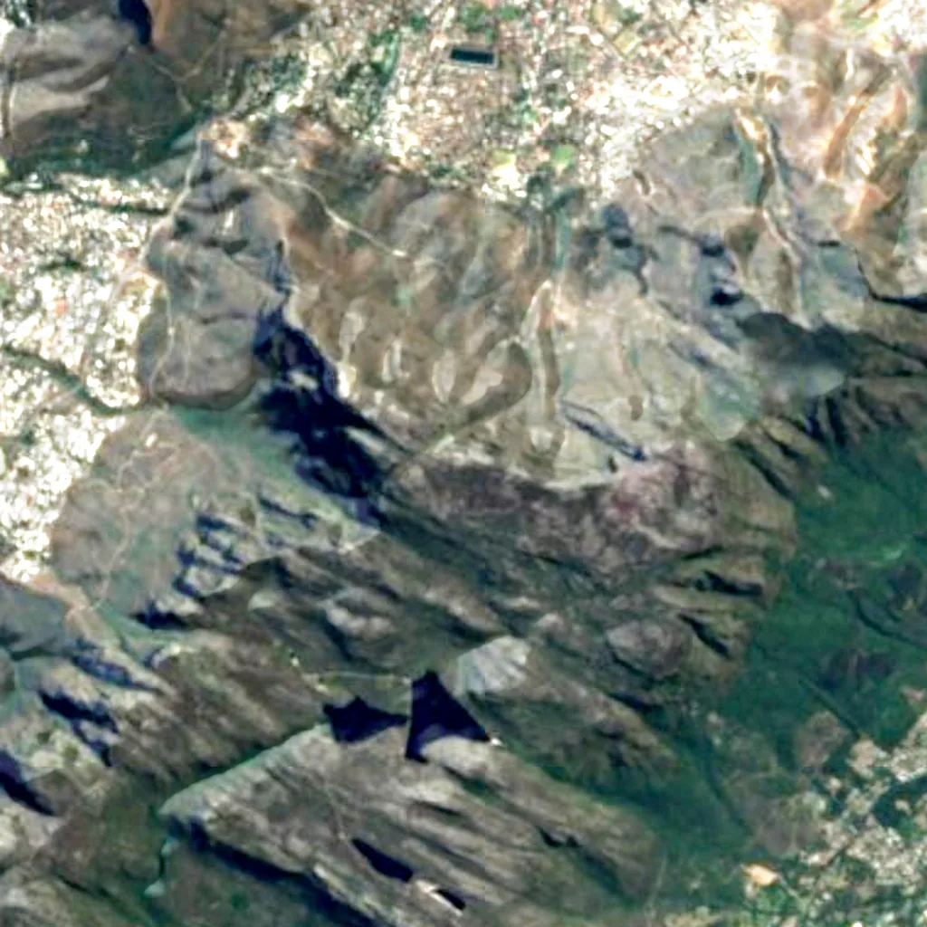 Table Mountain seen from above (Sentinel-2)