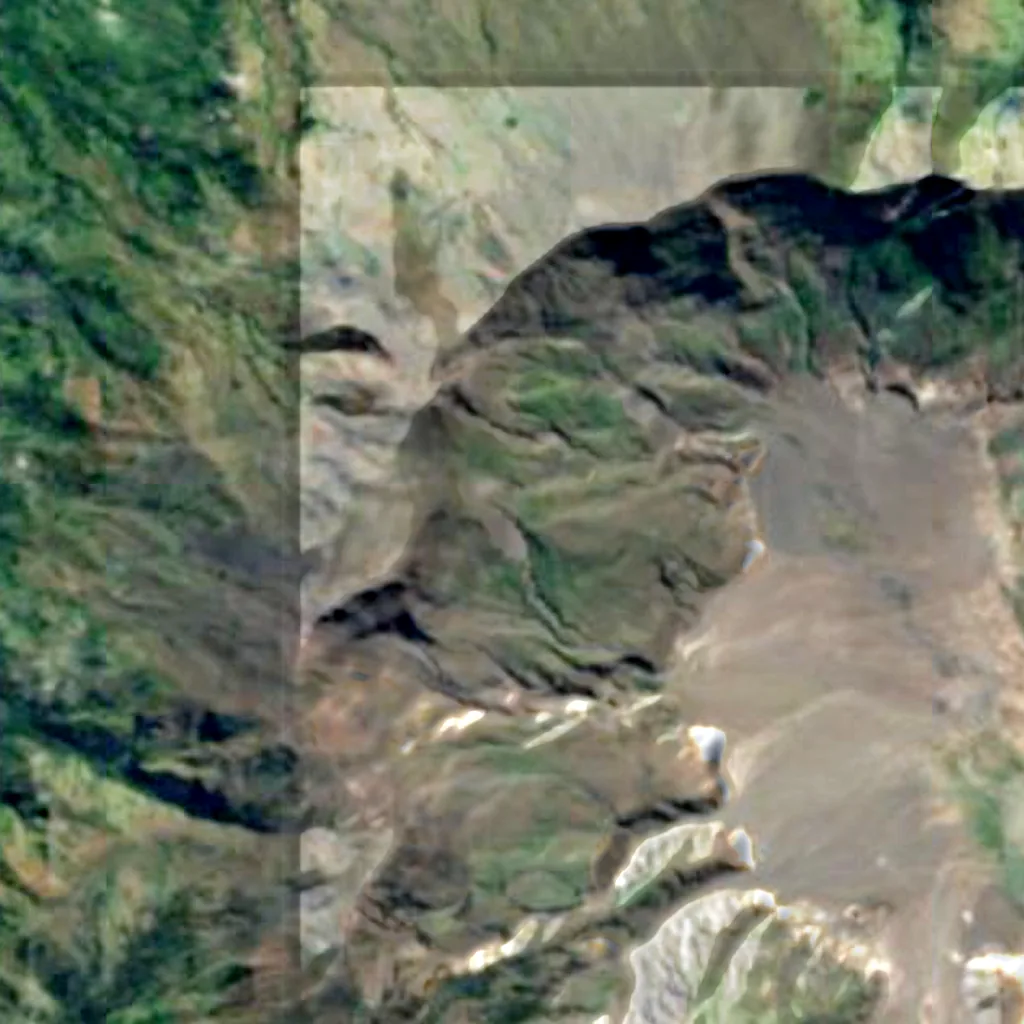 Tambora seen from above (Sentinel-2)