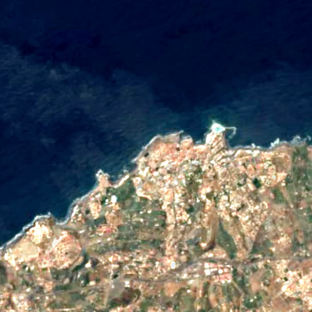 The Friar's Rock seen from above (Sentinel-2)
