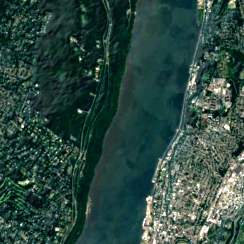 The Palisades seen from above (Sentinel-2)