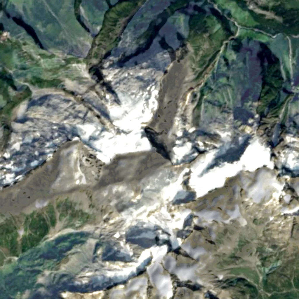 Titlis seen from above (Sentinel-2)