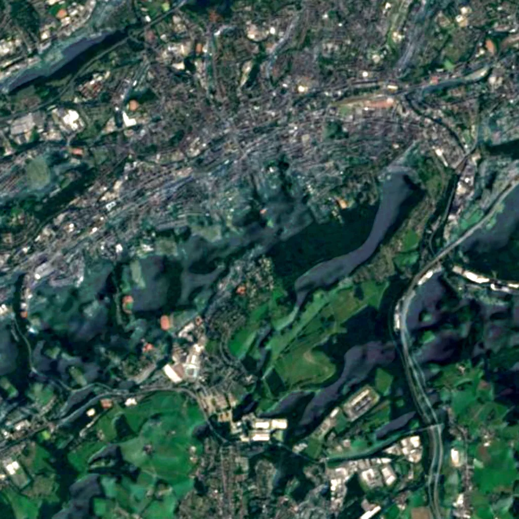 Toelle-Tower seen from above (Sentinel-2)