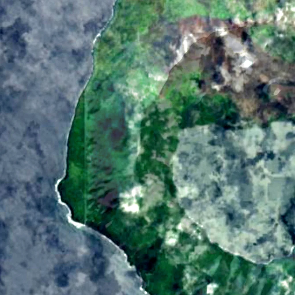 Tofua seen from above (Sentinel-2)