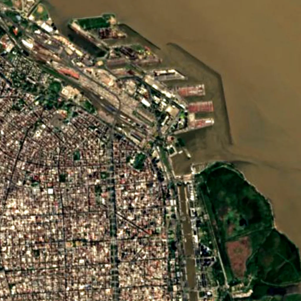 Torre Monumental seen from above (Sentinel-2)