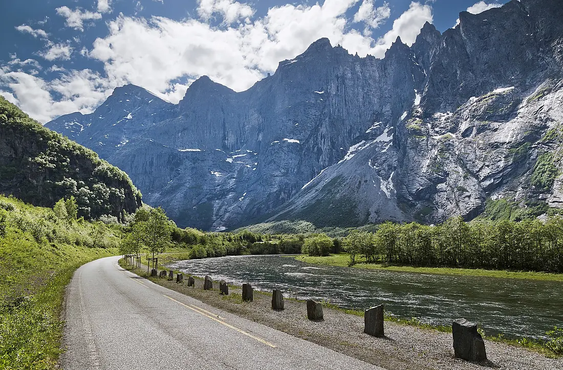 Romsdalen and Trolltindene, Møre og Romsdal, Norway in 2013 June