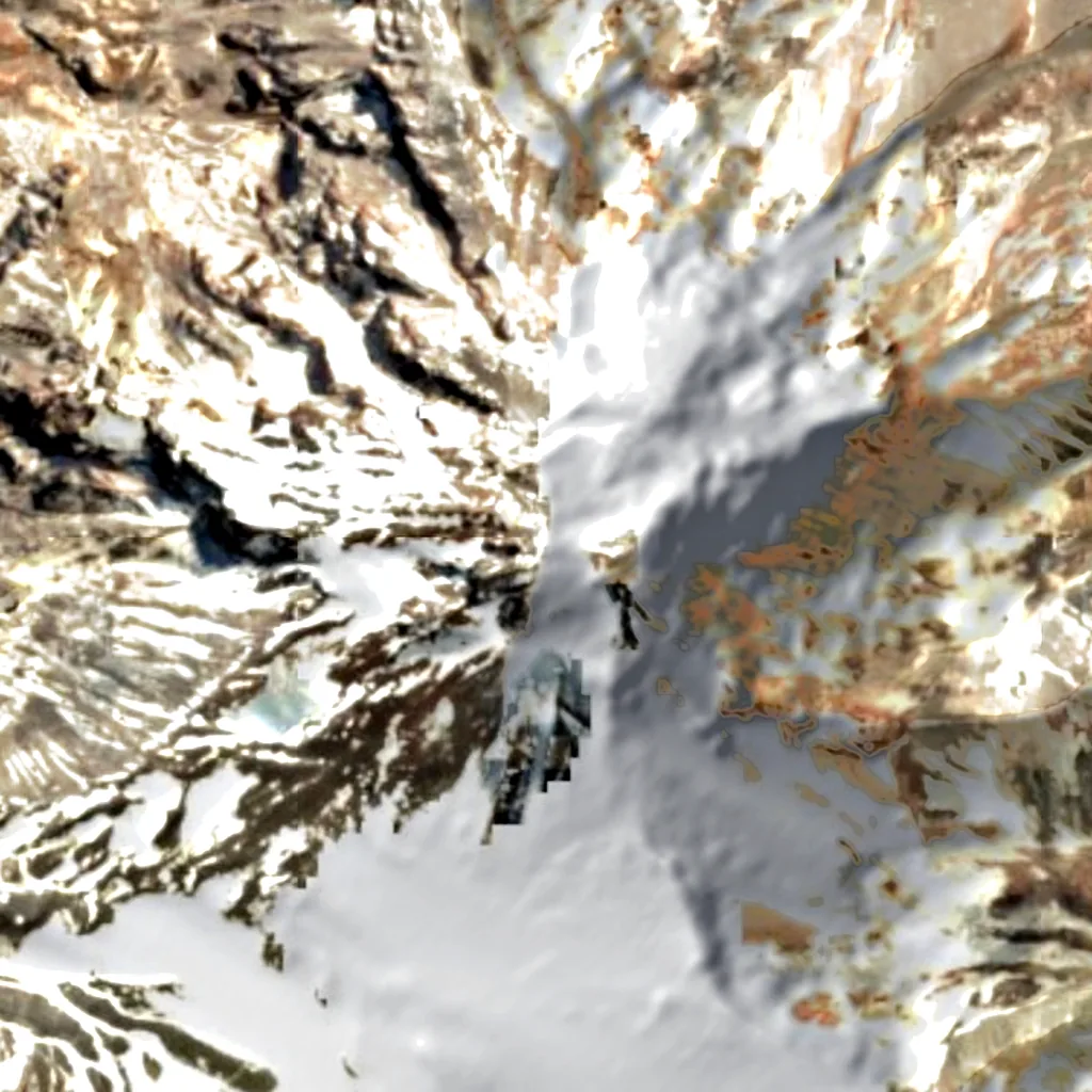 Tupungato Volcano seen from above (Sentinel-2)