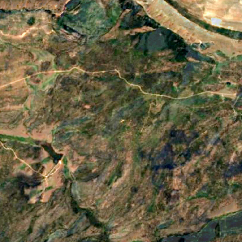 Ute Mountain Fire Tower seen from above (Sentinel-2)