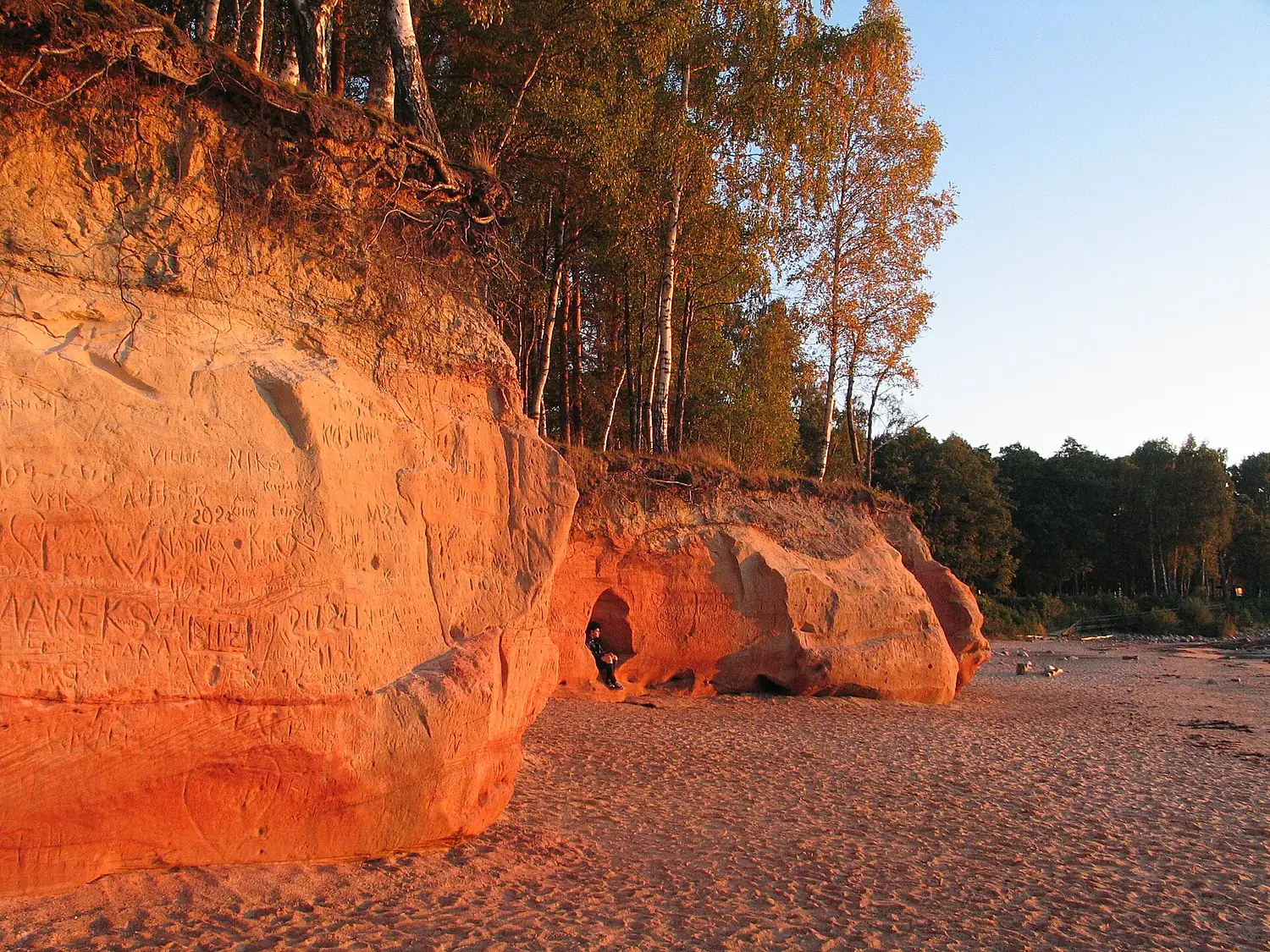 Sunset at Veczemi cliffs 02