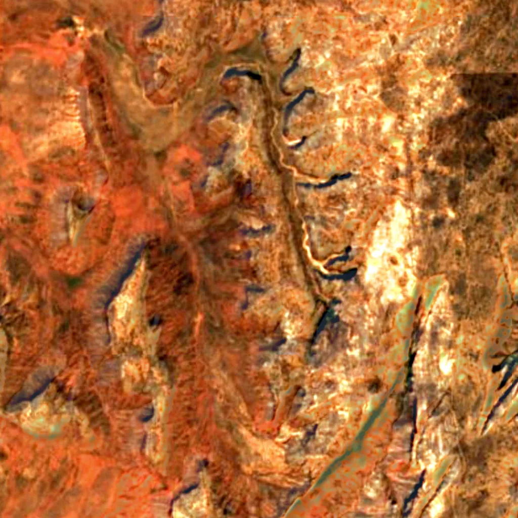 Vermilion Cliffs seen from above (Sentinel-2)