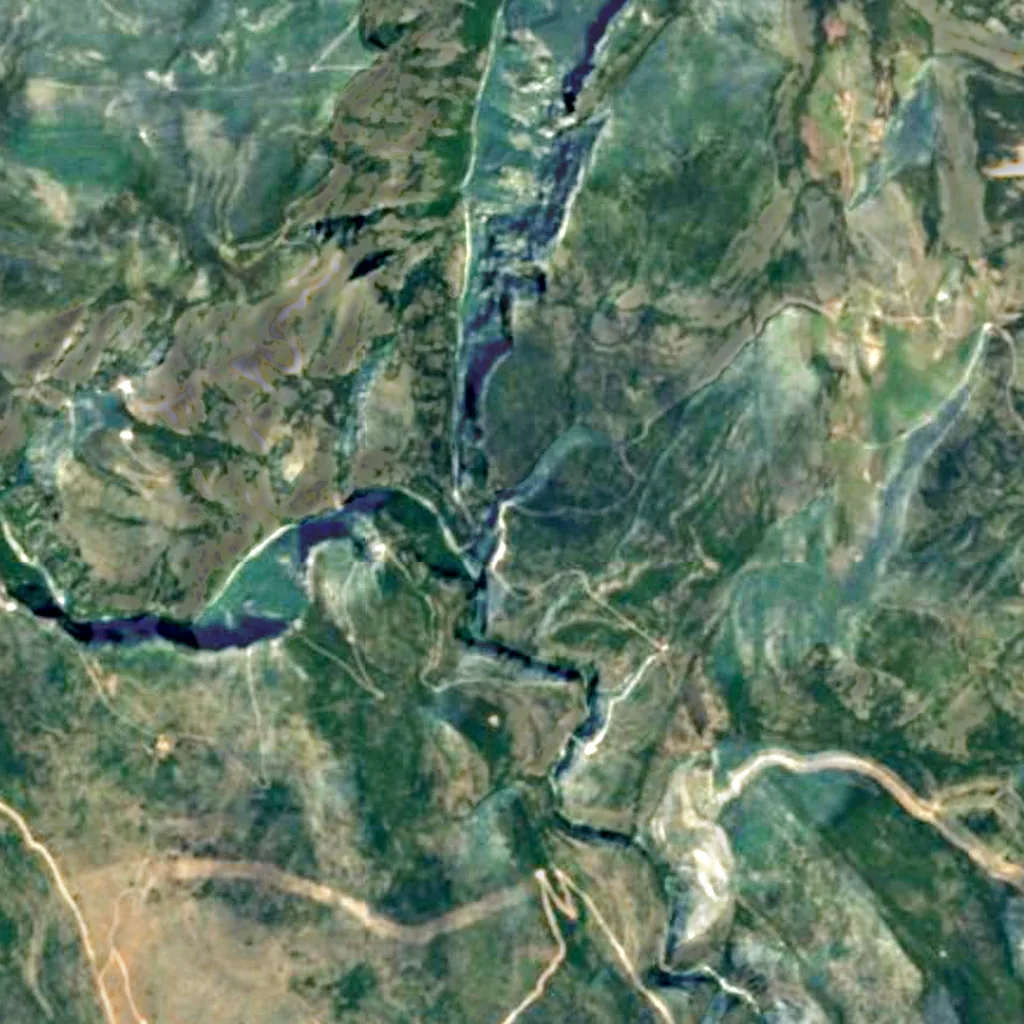 View from the Balcon de la Mescla seen from above (Sentinel-2)