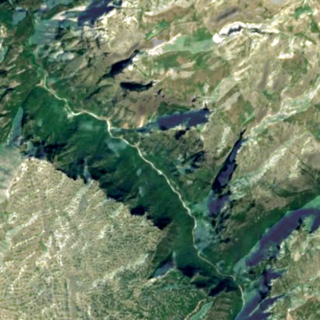 Vikos Gorge seen from above (Sentinel-2)