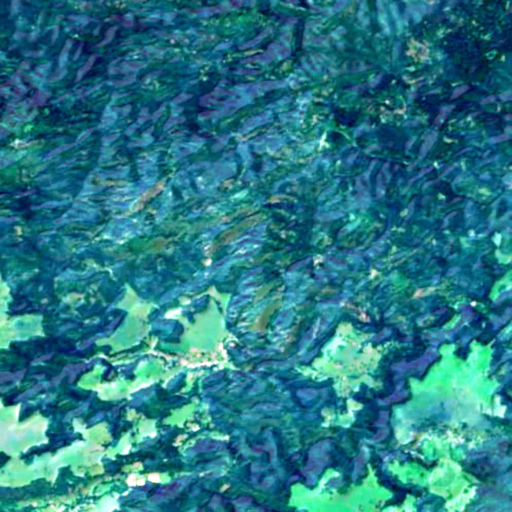 Vilemínina stěna seen from above (Sentinel-2)