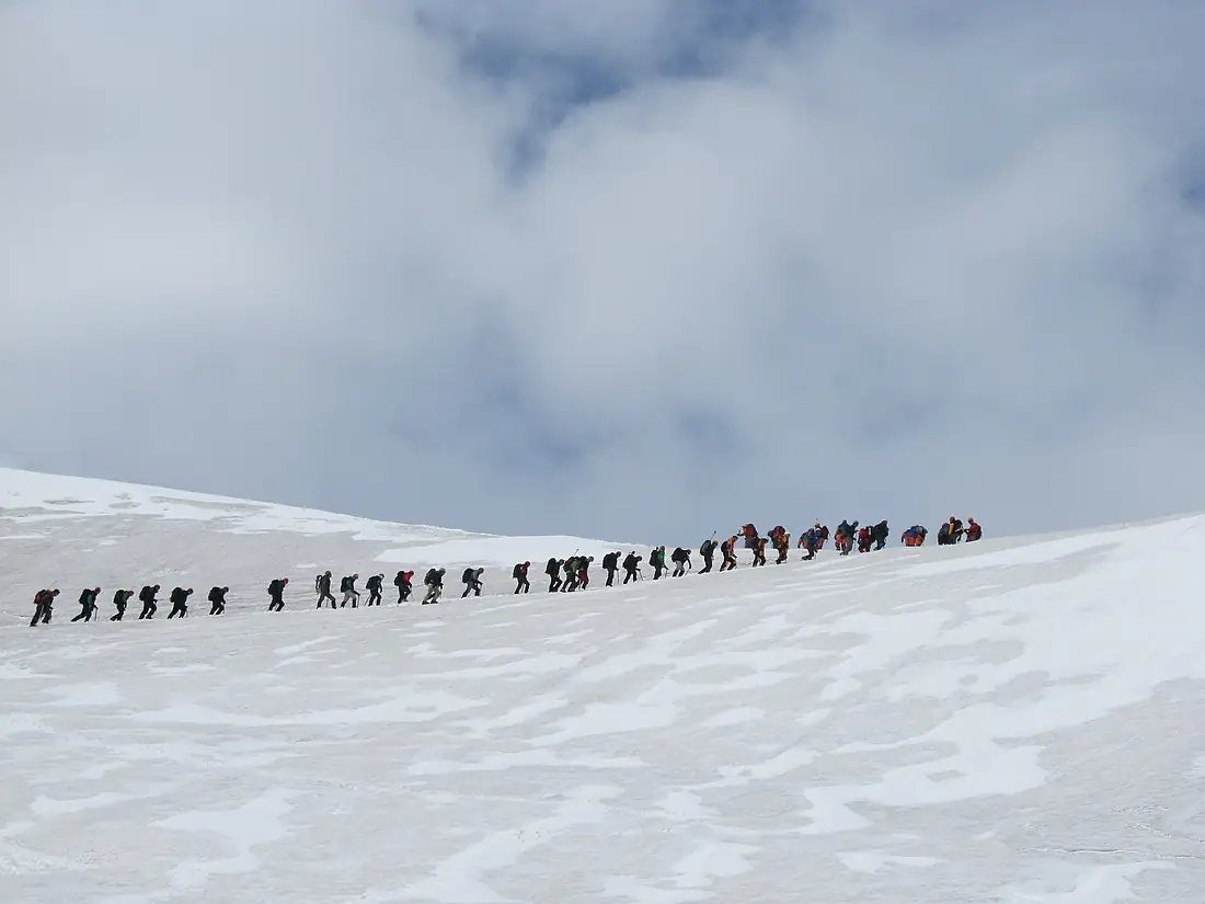 Climbing the Villarrica
