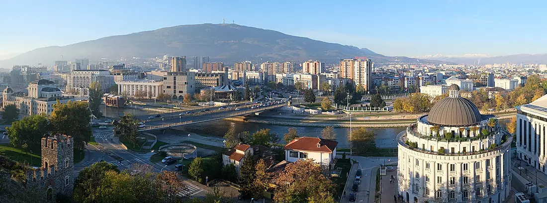Skopje view from Kale 3