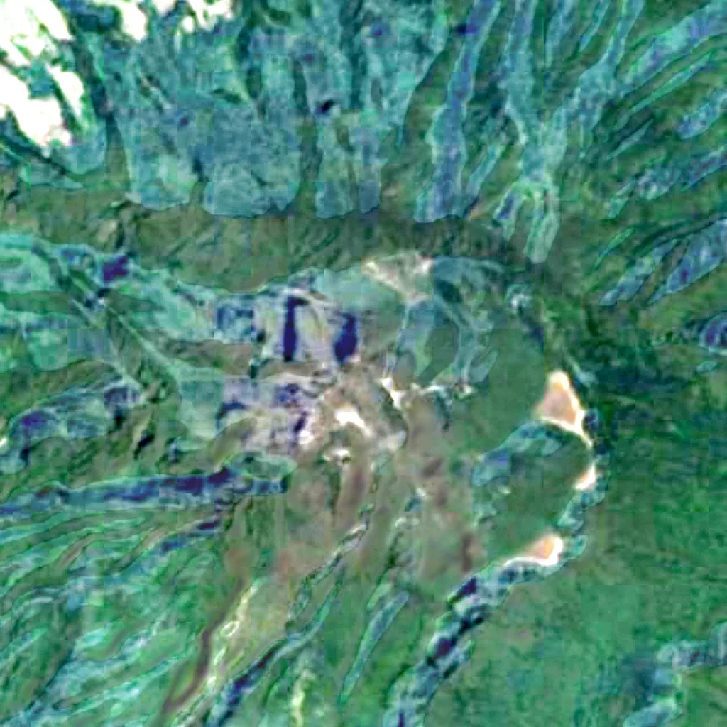 Volcan Baru seen from above (Sentinel-2)