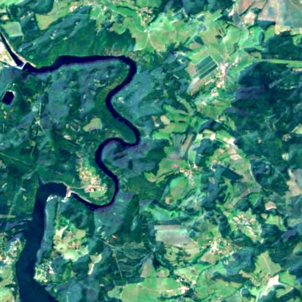 Vyhlídka Máj seen from above (Sentinel-2)