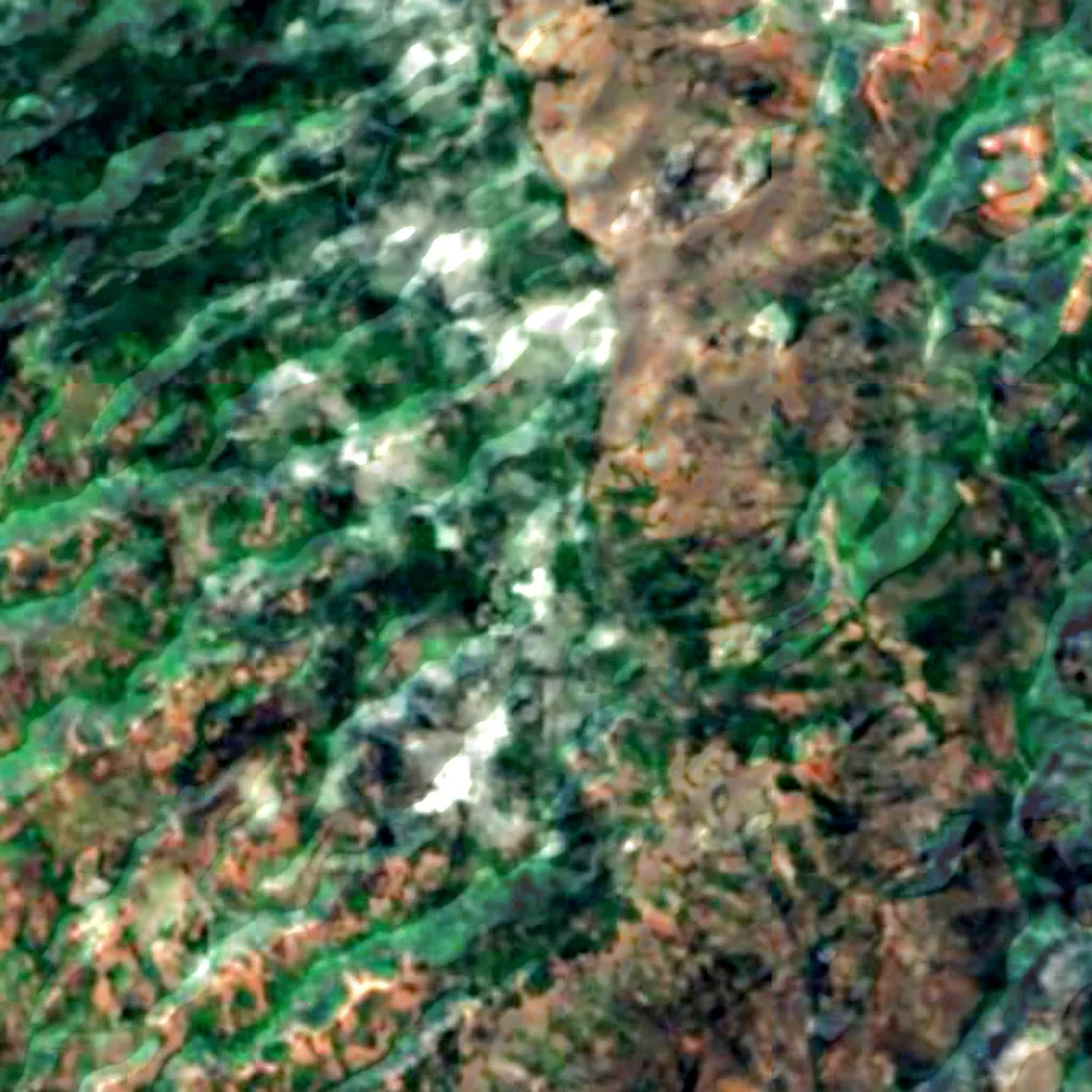 Waimea Canyon State Park seen from above (Sentinel-2)