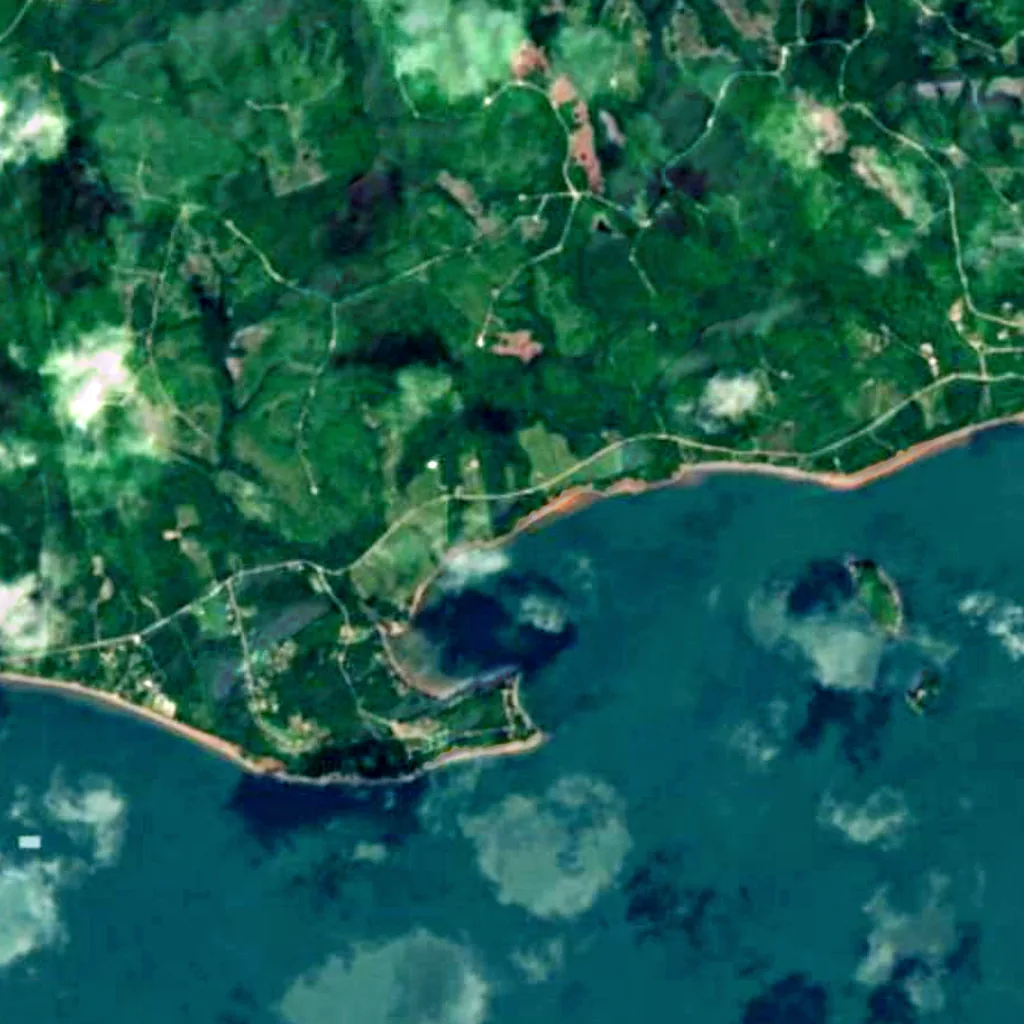 Wasson Bluff seen from above (Sentinel-2)